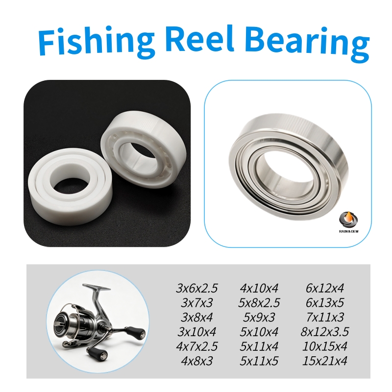 Baitcasting Reel - 1/5/10 pièces Roulements hybrides entièrement céramiques