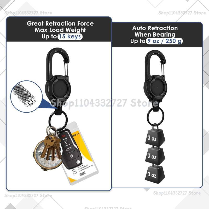 1/2/4 pièces Porte-clés et enr - Reel Bag avis et prix